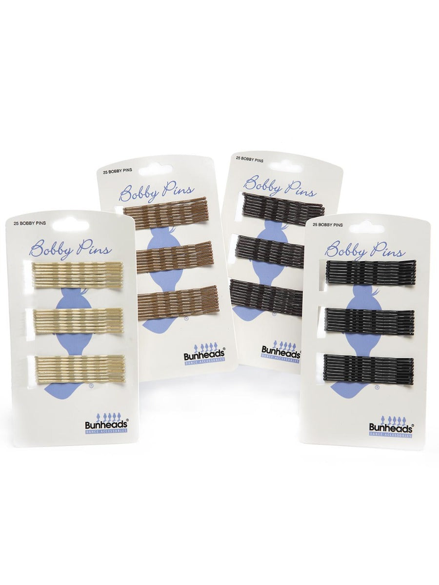 Metal bobby pins for securing and shaping hair